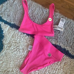 F21 Hot Pink Swimsuit